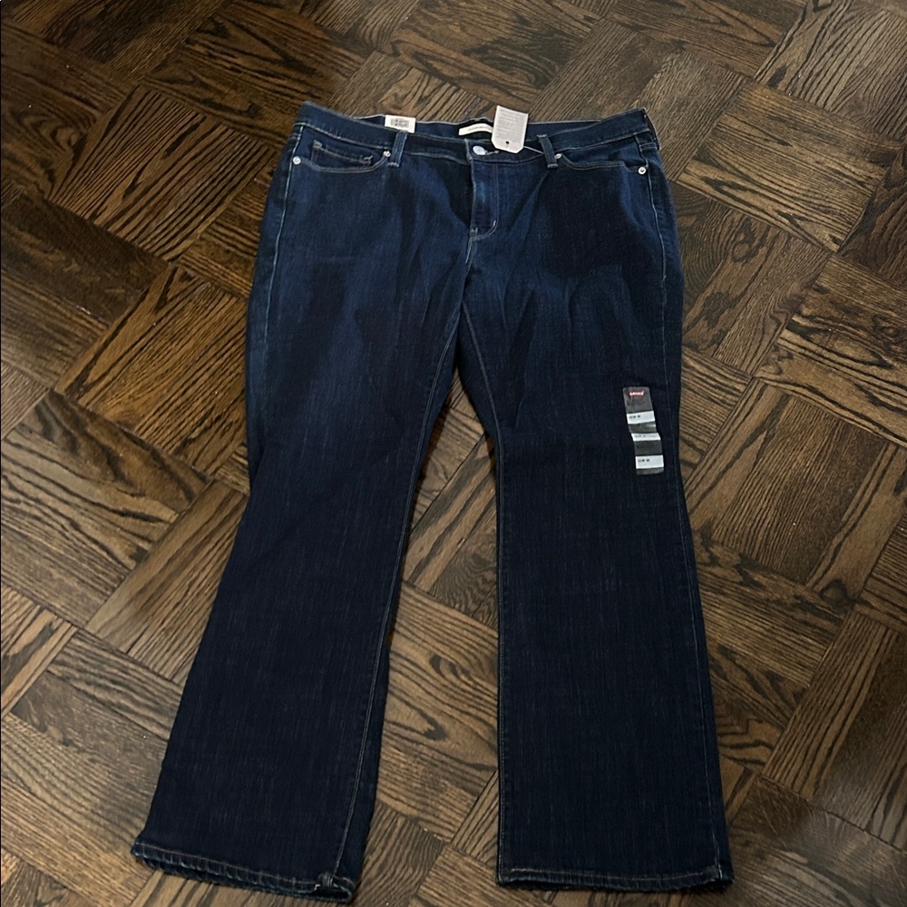 16 W Levi's Women's Dark Blue Wide Leg Jeans